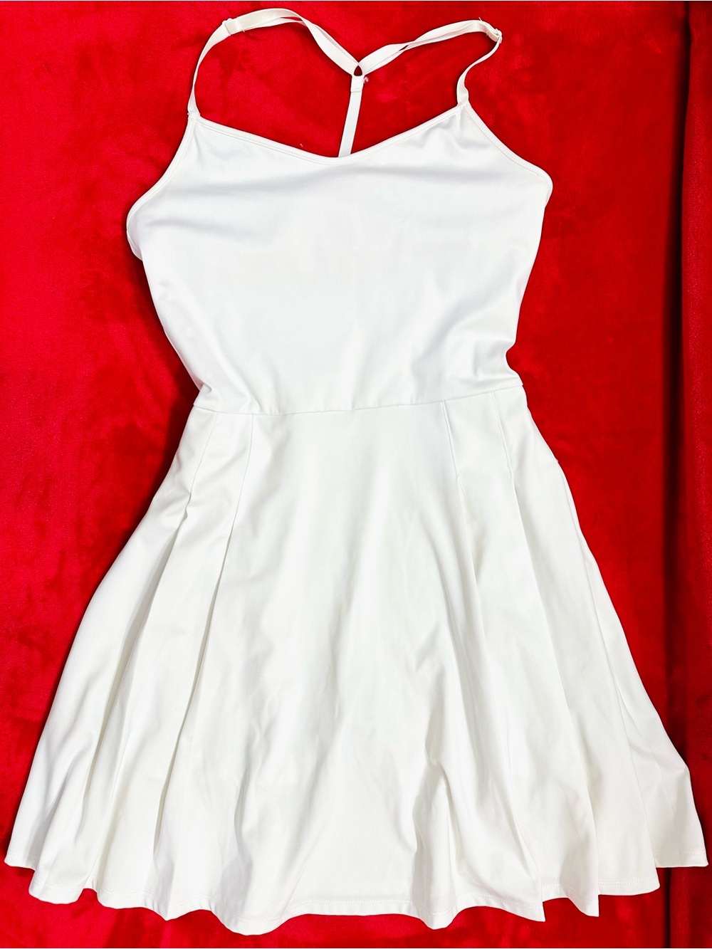 Tommy Hilfiger White Spaghetti Strap Midi Dress